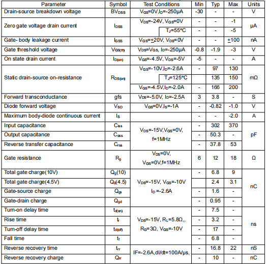 3409參數,3409場效應管 3409參數,3409場效應管