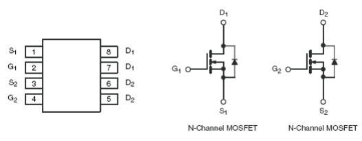 9926mos管,9926場效應管,參數引腳圖規格書-KIA MOS管